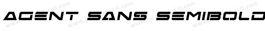 Agent Sans SemiBold字体转换